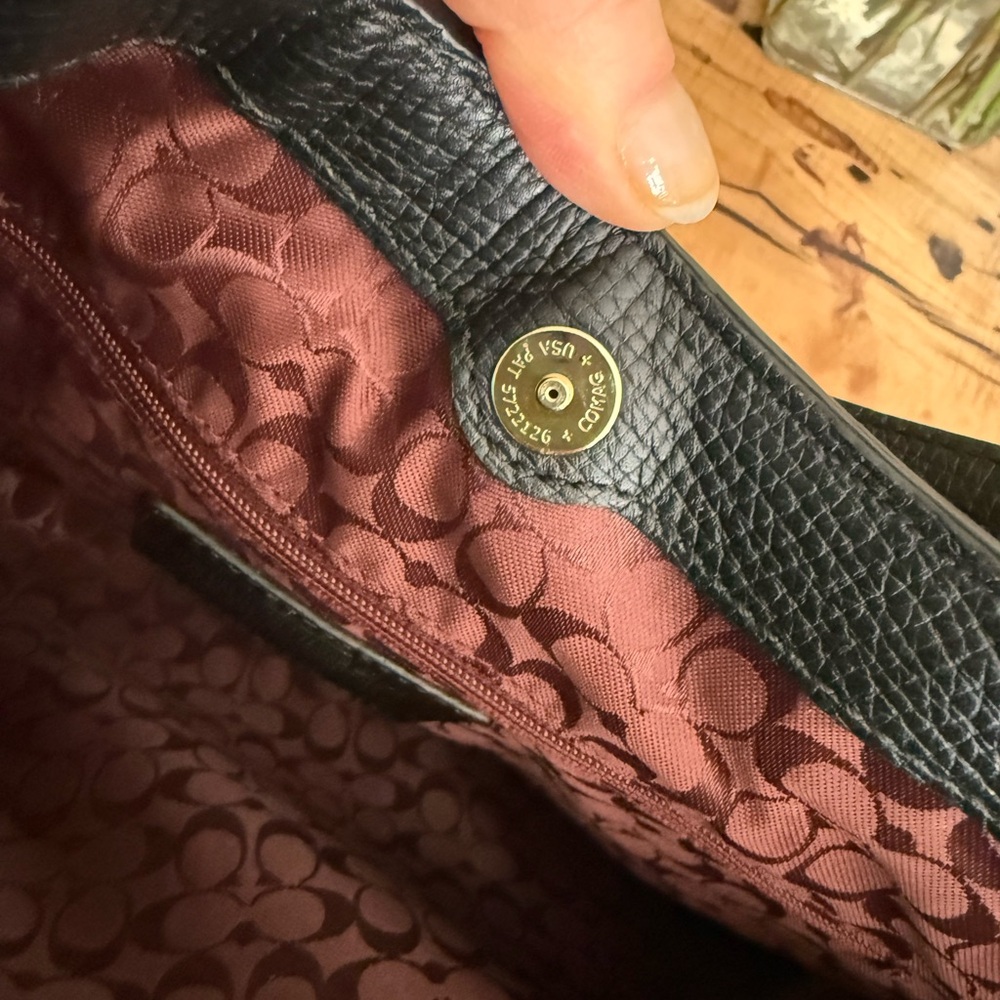 Coach MADISON TEXTURED LEATHER PINNACLE CAROLINE SATCHEL (COACH F32378) - Picture 9 of 16